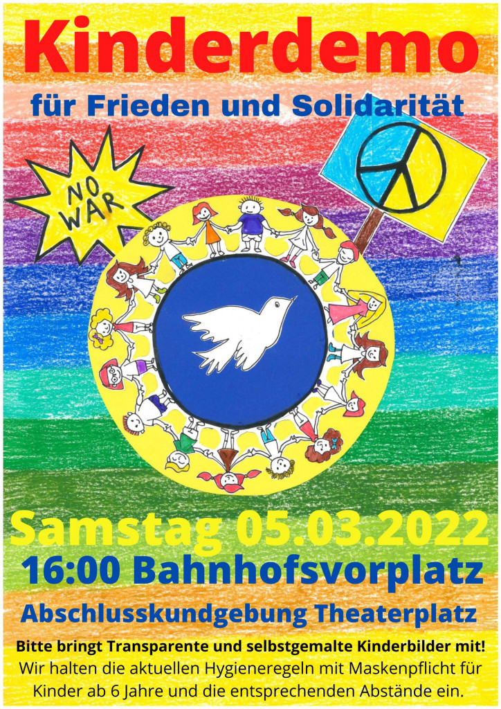 Kinderdemo Weimar Plakat